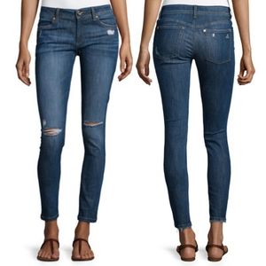 DL1961 Emma Leggings Heath Distressed Blue Skinny Jeans Sz 27